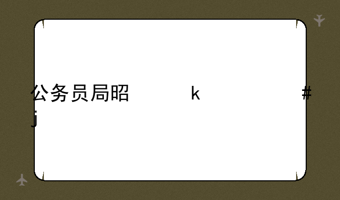 公务员局是做什么的