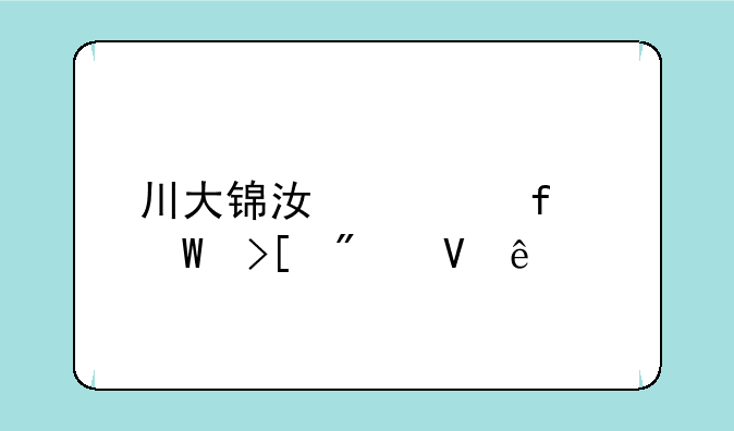 川大锦江学院录取分数线